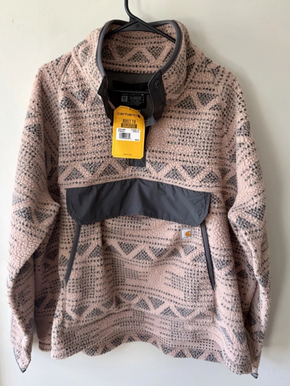 Carhartt Sherpa Lined Pullover Jacket XXL NWT Aztec - Picture 1 of 5